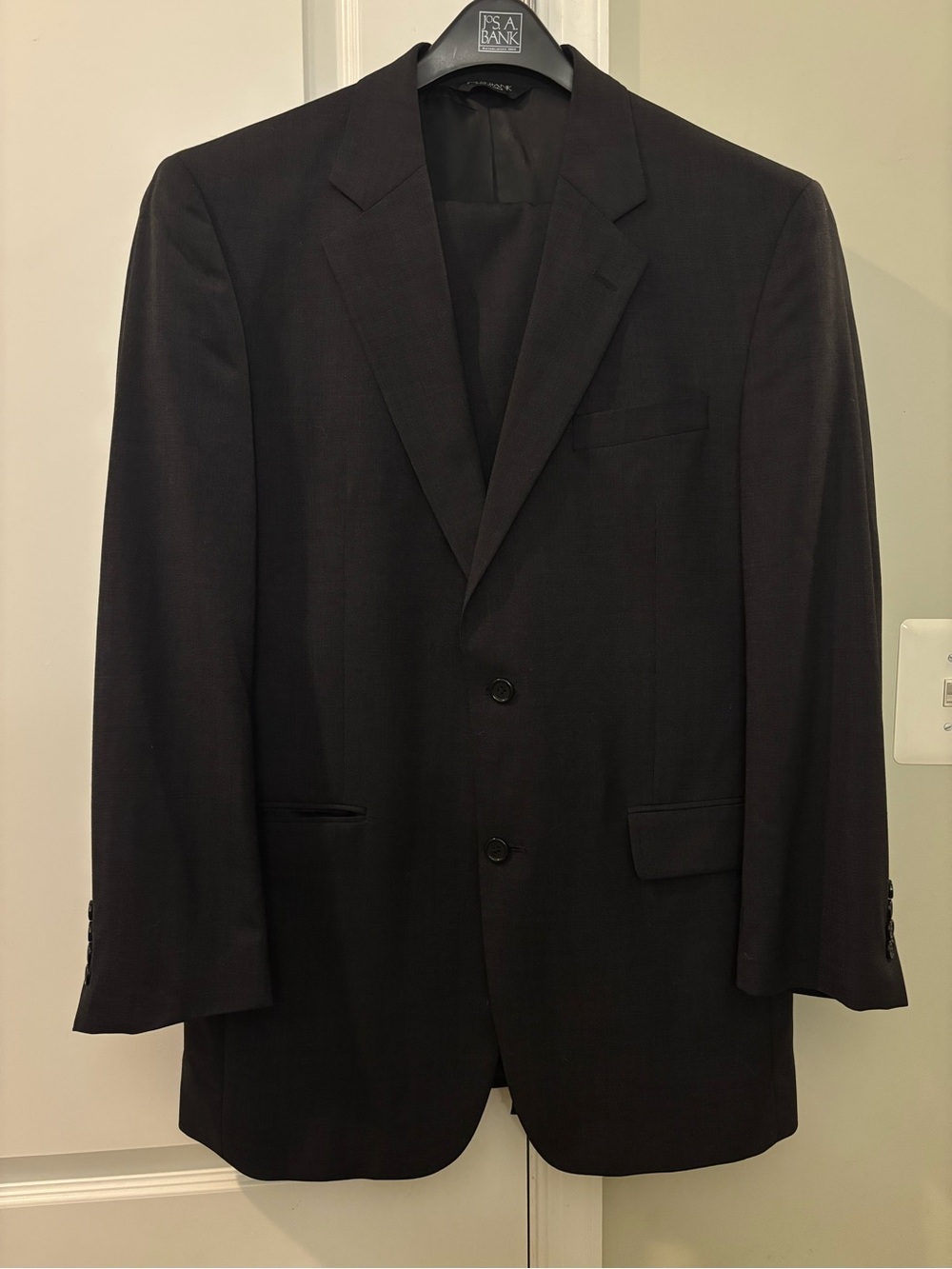 Jos. A. Bank Men's Dark Grey Two-Button Full Suit